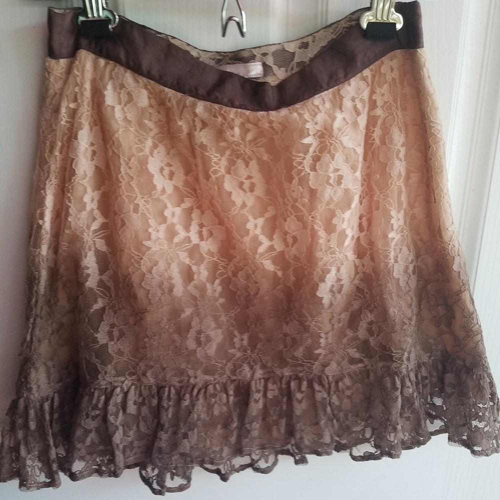 Romeo and Juliet Ombre Lace Mini Skirt